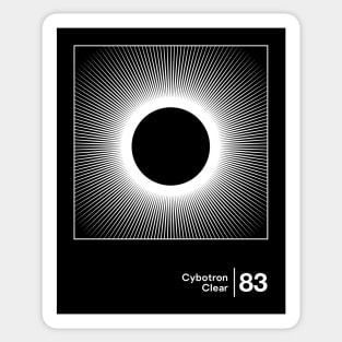 Cybotron / Minimalist Graphic Artwork Design Sticker